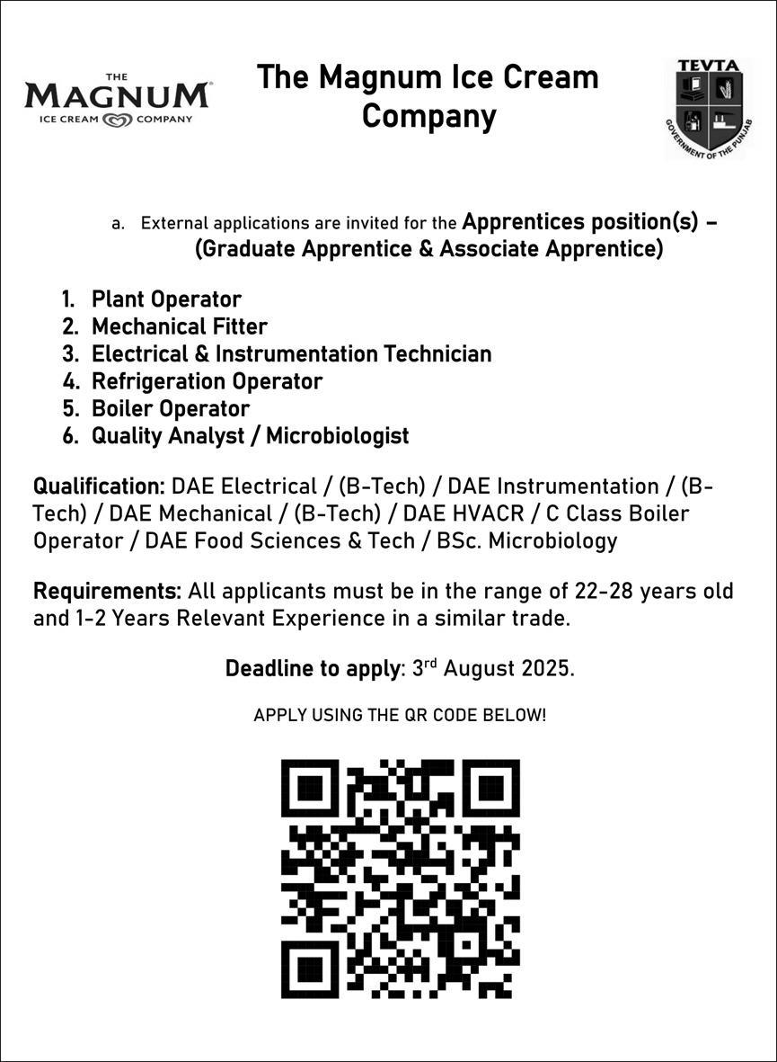 Jobs in The Magnun Ice Cream Company